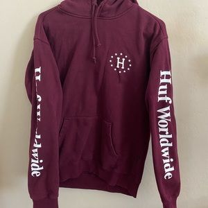 Burgundy Huf hoodie